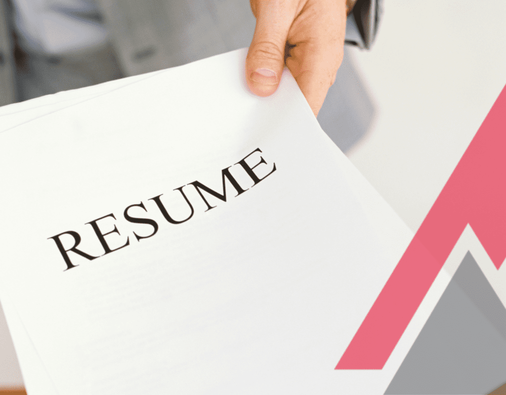 A person submitting a resume