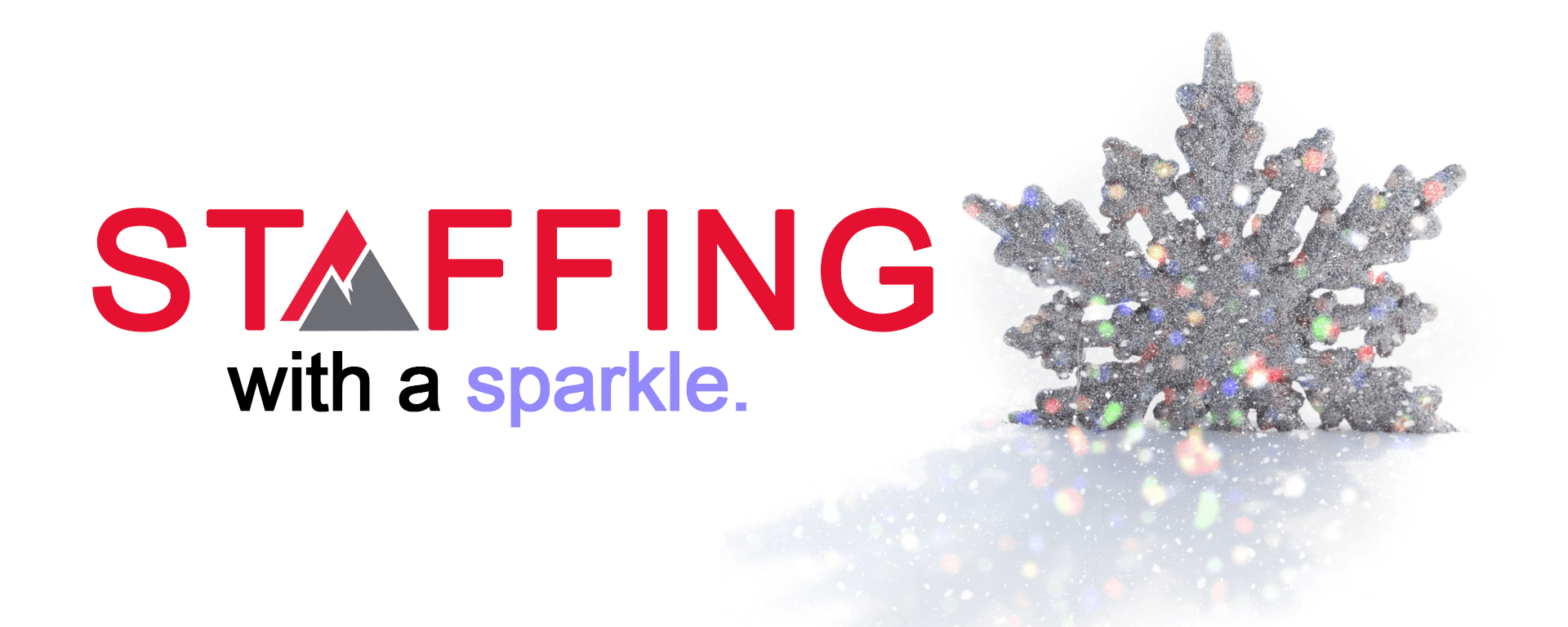 Sparkly snowflake with snow on a white background.