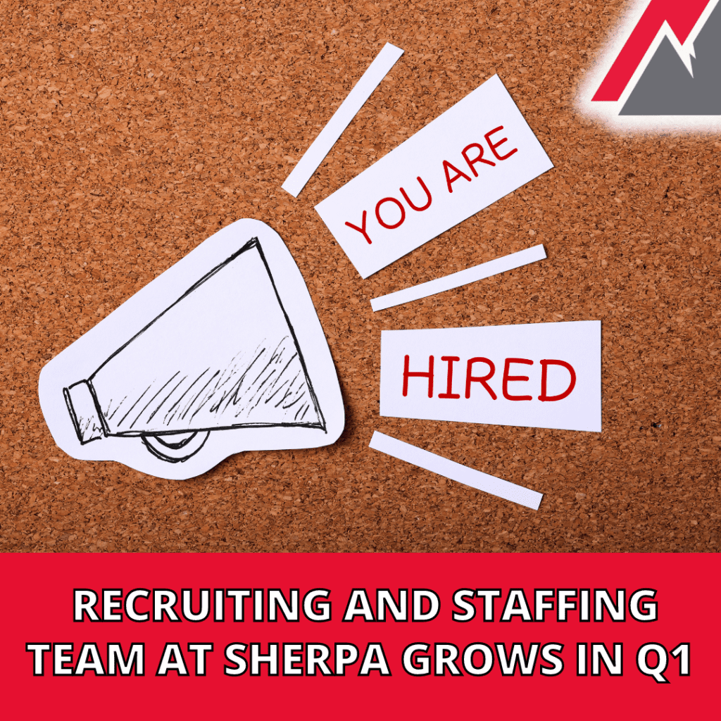 Recruiting and Staffing team at Sherpa flyer